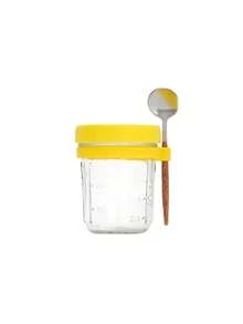 1个/套隔夜燕麦玻璃杯，带盖和勺子，梅森罐密封早餐杯，沙拉杯，酸奶杯，便携，适合外出、野餐、露营。新款玻璃罐水杯，带勺子和盖子，隔夜燕麦杯，梅森密封玻璃杯，便携式沙拉杯，带盖和勺子。隔夜燕麦容器：梅森罐。小型梅森罐，带盖和勺子，可用于盛装牛奶、麦片、水果沙拉、酸奶。 - 彩色 - 查看 13