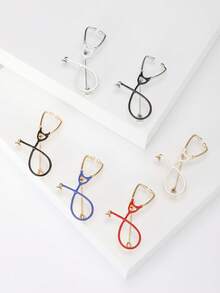 Luxuriöse emaillierte Stethoskop Broschen - Medizinische Werkzeug Pins als Schmuckzubehör für Frauen für Lässig Partys / Freundschaftsgeschenke Abzeichen Dekoration - Stethoskop - Übersicht 13