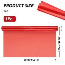 30*120cm/11.81*47.24in Car Headlight Tint Film, Cuttable & Stretchable, Suitable For Headlights, Taillights, Fog Lights, Vinyl Adhesive Wrap Roll - Screen Protector - View 2