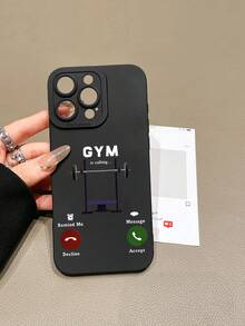 Ốp lưng điện thoại "GYM Is Calling" dành cho người tập thể dục, thiết kế màn hình cuộc gọi vui nhộn, chất liệu TPU mờ chống sốc, bảo vệ ống kính, phụ kiện quà tặng hàng ngày và sinh nhật cho người yêu thích thể thao, tương thích với iPhone 11/13 Pro Max/15/17/17 Pro Max/16 và Galaxy S24 Ultra/Galaxy S25 Ultra. - màu đen - Xem 8