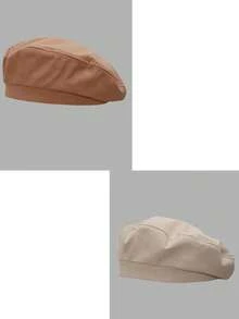 1pc Women's Beret Hat, French Artist Classic Painter Beret Hat,Autumn/Winter Fashion Painter's Hat, Retro Casual Style Hat - Multicolor - View 10