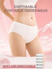 3pcs/Pack Maternity Disposable Elastic Shorts, Soft Hygiene Pants, Reusable Underwear