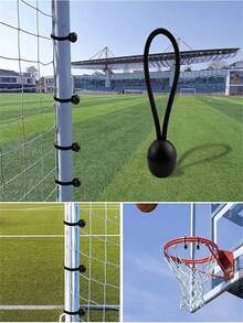 15cm Outdoor Camping Tarp Tent Fixing Elastic Rope With Plastic Ball, Camping Equipment, Camping Essentials - Multicolor - View 3