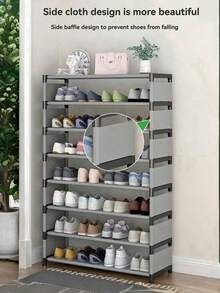 1 Kệ giày đơn giản cho lối vào và hành lang - Tủ đựng giày nhiều tầng tiết kiệm không gian với các kệ mở, khung nhẹ, dễ lắp ráp, lý tưởng cho căn hộ và nhà thuê, giải pháp lưu trữ giày nhỏ gọn giúp kiểm soát sự lộn xộn, giữ cho giày bốt, giày thể thao, giày bệt được sắp xếp gọn gàng, lớp hoàn thiện chống chịu thời tiết, thiết kế tối giản hiện đại tối đa hóa sự tiện lợi khi sắp xếp không gian nhỏ hàng ngày. - Nhiều màu - Xem 4