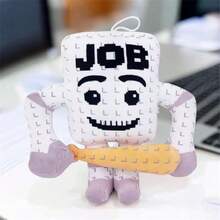 Genérico Peluche Steal a Brainrot Juguete de Videojuego Roba un Brainrot Personajes Virtuales Coloridos Modelo a Elegir (Job Job Sahur),38258261 - Granate - Ver 5