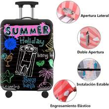 Funda Protectora de Equipaje Lavable para Maletas de 22-24 Pulgadas - Funda para Maleta Antirrayas con Cremallera, Protector de Maletas de Viaje Impermeable y A Prueba de Polvo, Suave y Engrosada,38260962 - Azul - Ver 5