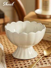 shoxil 1 chiếc bát sứ họa tiết hoa, cốc đựng kem, cốc tráng miệng, cốc kiểu Pháp, thích hợp dùng cho kem sundae, trái cây, kem, bánh pudding, đồ ăn nhẹ, gia vị. - Cốc tráng miệng - Xem 4
