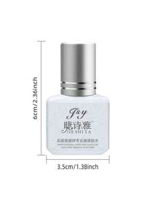 1pc 12ml Black Eyelash Glue, Waterproof Strong Eyelash Adhesive, Quick Drying 0.5-1s, Long Lasting 6-7 Weeks, Suitable For Beginners DIY Eyelash Extension At Home - Black - View 4