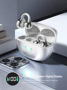 Nouveaux écouteurs sans fil TWS WoSD 2025 - Écouteurs avec clip - Design ergonomique sans fil inégalé, avec basses Dolby, appels stéréo HD ACC et son HIFI, en faisant le choix idéal pour les utilisateurs Android et les passionnés de sport et de musique ! - Taille Unique - Voir 4