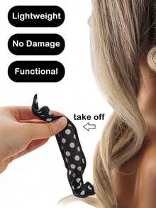 20/15/10/5pcs Set Sponge Hair Rollers, Soft Curling Rods, Polka Dot Pattern, No Heat Required, Elastic & Flexible, Create Natural Curls, Waves & Volume, Suitable For Day & Night Use - Multicolor - View 3