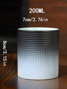 1pc 3.15-Inch High Ceramic Latte Coffee Cup, 200ml Water Mug, Creative Personal Espresso Cup, Graduation & Family Gathering Cup