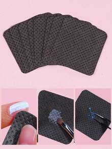 1000/400片装凝胶指甲油卸除湿巾，无绒卸甲湿巾，清洁棉片，批发化妆工具，清洁剂，美甲，指甲油卸除剂，无绒湿巾，清洁剂，棉片 - 白色 - 查看 7