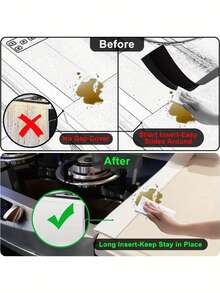 1pc Thickened Silicone, Kitchen Counter Gap Strip, Gap Cover, Kitchen Oil And Stain Preventive Sealing Strip, Silicone Sealing Strip