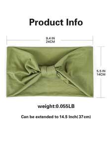 1条/2条装女士柔软弹力发带，防滑弹力发圈，适用于瑜伽、跑步、运动、健身、头巾，非洲打结布艺头巾，女士头巾，优雅发饰，休闲运动发带，夏季穿搭 - 彩色 - 查看 5