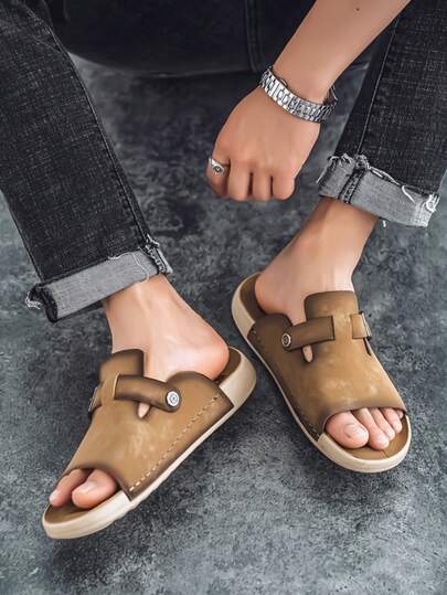 男士时尚新款轻便舒适防滑多功能拖鞋，适合室内外穿着