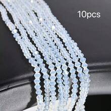 4mm Vibrant Faceted Glass Ball Beads | Sparkling Crystal Loose Beads | DIY Bracelet Necklace Phone Chain Jewelry Making Supplies | Handmade Craft Accessories - Spinel - View 94