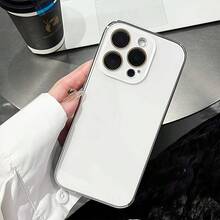 2026 New The Latest Model Features Premium Electroplated Glass Case For IPhones, Compatible With Apple Phone 17, 17 Pro, 16, 15, And 14-Cell Phones. Available In Solid Colors, Frosted Finishes, And Multiple Colors (Pink Cell, Black Cell, White Cell, Green Cell). Gifts Suitable For Winter, Christmas, Valentine's Day, And New Year's Eve, Perfect For Personal Use And As Gifts. - trắng - Xem 3