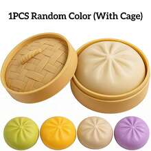 1/2/3 Pcs Squishable Food Stress Relief Toys: Colorful Mini Bread Squeeze Balls, Slow Rebound Anti-Stress Gadgets, Realistic Fake Bread Dough Balls, Stretchable Sensory Desktop Toys, Relieve Anxiety, Office Relaxation, Home Decor | Best Gift For Family And Friends - Multicolor - View 7