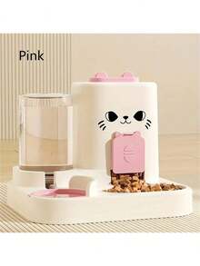 2-In-1 Automatic Pet Cat Dog Water & Food Dispenser, No Electricity, With Moisture-Proof Design - Multicolor - View 10
