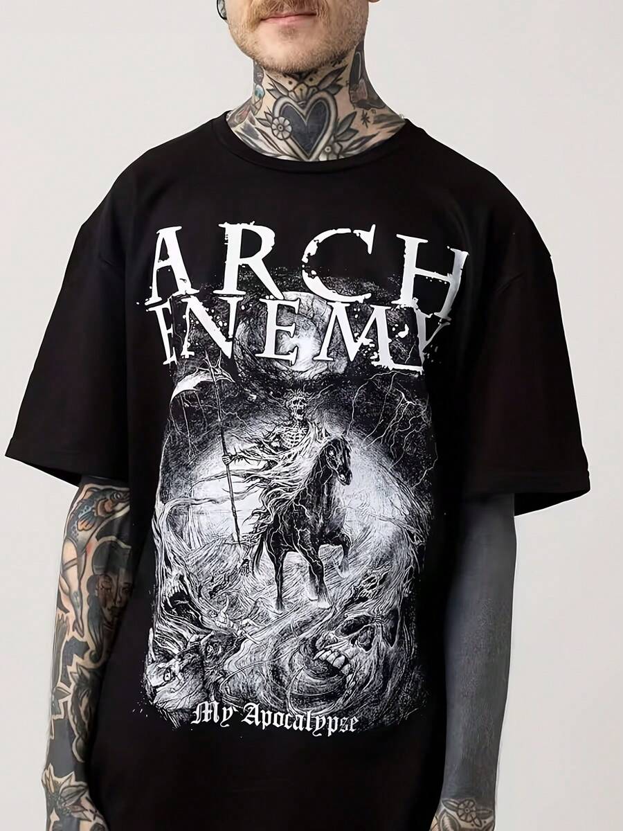 Arch Enemy My Apocalypse T Shirt The Best Gifts For Various Festivals And Gatherings Such As Christmas, Easter, Halloween, Valentine's Day, New Year's Day, Etc., For Relatives, Friends And Loved Ones
