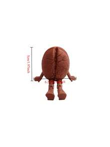 3D打印可动咖啡杯摆件，可爱棕色咖啡豆小模型，适用于咖啡馆、客厅、卧室、书房、吧台、家居装饰，营造休闲放松氛围，适用于各种场景，是咖啡爱好者的绝佳礼物。 - 彩色 - 查看 5