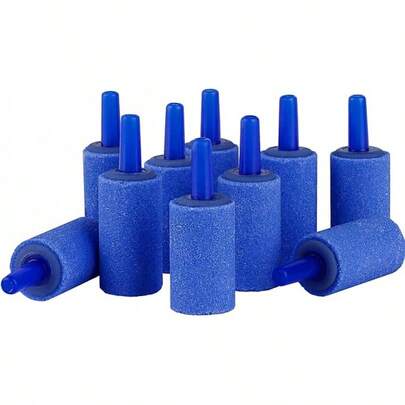 Pawfly Aquarium Air Stone 1 Inch Cylinder, Fish Tank Air Bubble Diffuser Airstone For Nano Air PAquarium Air Stone 1 Inch Cylinder, Fish Tank Air Bubble Diffuser Airstone For Nano Air Pumps Small Buckets And Fish Tanks, 12 Packumps Small Buckets And Fish Tanks, 12 Pack