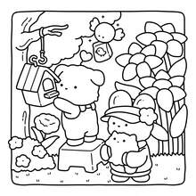 40页 - 200克纸，可爱DIY涂色书，风格治愈，包含DIY指导元素，黑白配色方案，包含凳子细节、休闲涂鸦和涂色，适合作为送给女孩的礼物，情人节或新年礼物。 - DIY舒適家居 - 查看 4