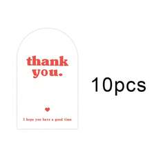100张/包 简约英文感谢贴纸，粉色飞机图案，带封条，礼品装饰标签贴纸，适用于派对、礼品、纪念品、烘焙包装 - 彩色 - 查看 13
