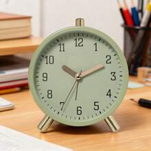 European Style Fashion Electronic Clock, Minimalist Small Alarm Clock, Quiet Quartz Clock For Home, Living Room, Creative, Student Use - Multicolor - View 15