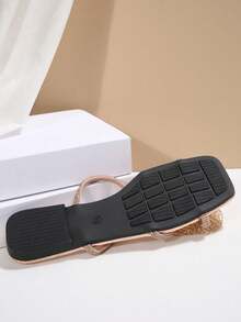 Dép lê họa tiết hoa, dép xăng đan thời trang nữ dành cho hoạt động ngoài trời, thích hợp cho hẹn hò, mua sắm, tụ họp, tiệc tùng, tiệc chiêu đãi, đi chơi hàng ngày và thư giãn tại nhà. - Hoa hồng vàng - Xem 8