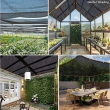 1 pièce Filet pare-soleil de haute qualité (avec cordon de serrage) - Housse de pluie, convient pour les piscines et les patios - Protection UV 65-75%, parfait abri extérieur pour la cour, le patio, le garage et l'oasis de jardin, avec cordes. - Noir avec cordon de serrage - Voir 4