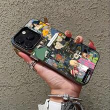 Phone: H-Howls Moving C-Castle Cute Suitable 17 16e 16 15 14 13 12 11 Pro X XR XSMAX 8 Plus Anti-Fall With Matte Back Cover 17 17promax - 黑色 - 查看 3