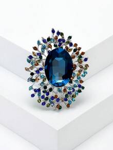 Luxury Crystal Glass Brooches - Rhinestone Pins For Women Unisex Casual Party Jewelry Accessories / Friends Gifts Badges Decoration - Crystal Glass - View 17