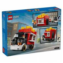 LEGO City Fries Food Truck Building Toy For Kids - Pretend Play Truck Toy For Boys & Girls, Ages 5+ - Mobile Restaurant Playset W/2 Minifigures & Detachable Kiosk - Gift Idea For Birthdays - 60488