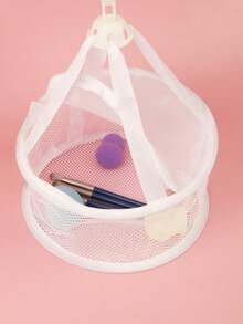 2pcs Makeup Sponge Drying Net Hanging Basket, Suitable For Sponge And Brush Drying, Mini Makeup Brush Sponge Drying Storage Rack, Makeup Sponge Drying Net - Multicolor - View 2