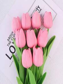 1/3/10/20pcs Realistic Artificial Tulip Flower Bouquet, Ideal For Weddings, Rooms, Home Decor, Hotels, Parties, Events, Valentine's Day, New Year, Birthday, Graduation Gifts