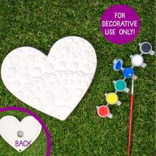 Mosaic Heart Stepping Stone, Includes 7-Inch Ceramic Stepping Stone & 6 Vibrant Paints, Mosaic Stepping Stone Kit, Paint Your Own, DIY Stepping Stone Kit for Kids Ages 8+,38259455 - Óxido marrón - Ver 5