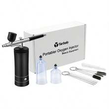 Portable Airbrush Kit With Compressor, Gravity Feed Airbrush, USB Rechargeable Cordless Air Compressor With Cleaning Air Brushes For Painting, Nail Art, Model Coloring, Makeup - Blacklist + Brush - View 8