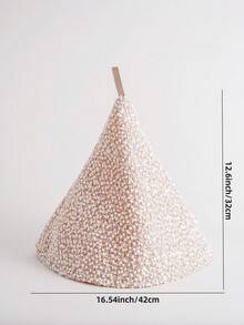 1pc Warm Fleece Tea Pot Cozy, Dessert Tray Cover