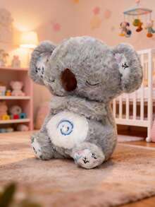 会发光、会呼吸、耳朵会动的考拉毛绒玩具，柔软的灰色考拉毛绒娃娃，拥有灵动的眼睛和蓬松的毛发——可爱的毛绒玩具，适合拥抱，是睡前、生日和婚礼礼物的理想选择，也是考拉熊般的陪伴和成人玩具。 - 彩色 - 查看 1