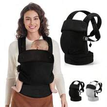 Baby Carrier, Infant Cotton Front & Back Dual-Use Multifunctional Child Carrier Backpack - Multicolor - View 11