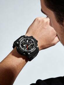 1 pieza Reloj deportivo electrónico multifunción con doble pantalla, adecuado para uso diario, gran opción de regalo - Unitalla - Ver 5