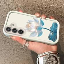 Funda de teléfono con patrón de loto adecuada para Samsung Galaxy A03s/A10s/A13/A14/A15/A30/A20s/A22/A24/A25/A31/A32/A33/A34/A35/A50/A30s/A51/A52/A53/A54/A55/S20/S21/S22/S23/S24/S25/M15/M31/M34/M35/M54/M55 Funda suave de escalera de cielo Clásica en blanco y negro de dos tonos Antigolpes Protección completa Cubierta de moda Elemento de alta gama Mejor opción de regalo - Multicolor - Ver 5