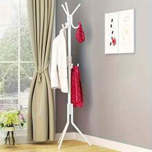 1pc Modern European Style Iron Coat Rack - Multifunctional Single Rod Coat & Bag Rack | Suitable For Bedroom, Living Room And Balcony - Multicolor - View 5