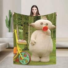 My Little P-Pony Blanket Warm Graphic Plush Throw Blanket For Couch Chair Travel Office Flannel Bedspread Bed Cover Watercolor  Flannel Blanket Multiple Sizes 2D Print Judy Hopps Nick Wilde Soft Warm Cozy Gift  Blanket Multiple Sizes 2D Printed All Star Characters Flannel Material Home Decor Collectible Gift  Blanket Multiple Sizes 2D Printed Inspirational Quote Design Flannel Material Home Decor Cozy GiftMakka Pakka Blankets Warm Soft Funny Plush Throw Blanket For   Home Decor Flannel Bedspread Bed Cover - White 4 - View 3