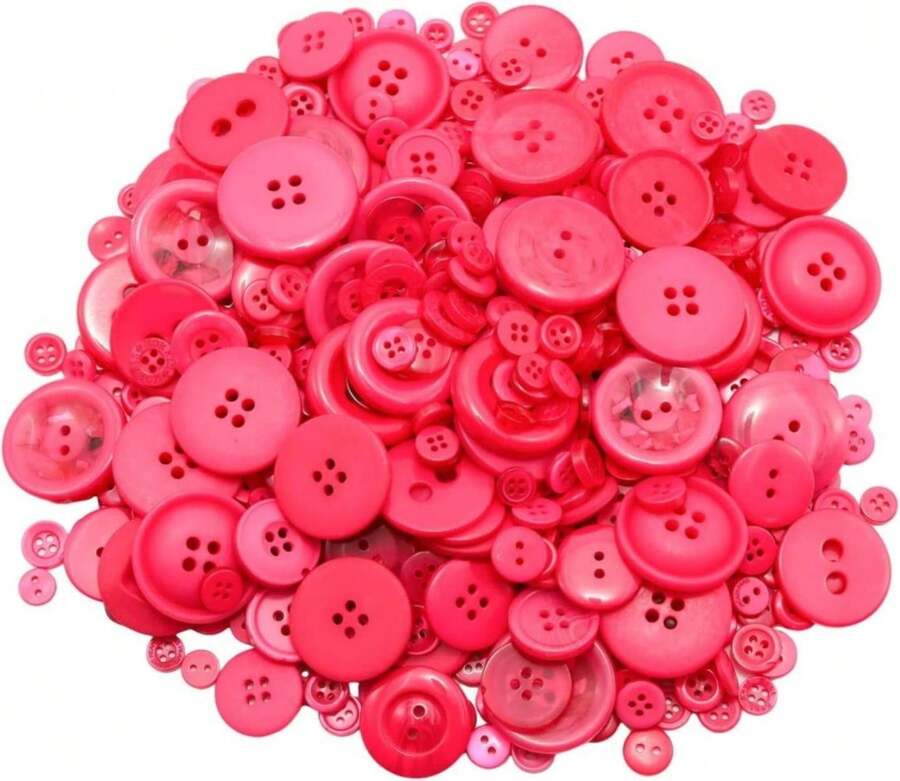 Lilaly 300pcs Pcs Strange Shape Resion Buttons For Crafts, 4 Holes Assorted Sizes Resin Buttons, For Crafting, Arts, DIY, Decoration, Sewing (Strange Shape) - ColorEE - View 1