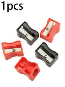 一套粉色和黑色五合一眼线笔和眉笔化妆刷套装，带卷笔刀、多功能便携笔筒，化妆品，价格实惠，房间装饰，梳妆台，旅行，卧室，化妆配件，礼物，女士礼物，情人节礼物