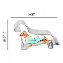 Stainless Steel Cartoon Dog Shaped Cookie Cutter, Pet Dog DIY Cookie & Candy Cutting Mold