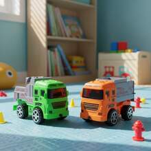 TendenciaCarritos Bomberos Juguete Pack 2 Pz Fire Truck Verde Naranja Carrito De Bomberos MulticolorCalidad premium - 1 - Ver 8