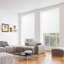 CYPNNANWEI Persianas Enrollables 100% Blackout Free Stop Cortinas Desplegables Cortinas Tejidas con Aislamiento Adecuadas para el hogar y la Oficina Blanco 140An x 180Al cmFashion - 219617112 - Ver 6